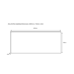 Splashwall Alloy Grey Classic Pattern Mosaic Aluminium Splashback, (H)750mm (W)2440mm (T)4mm -Trade Point Store splashwall alloy grey classic pattern mosaic aluminium splashback h 750mm w 2440mm t 4mm5060699097878 03c