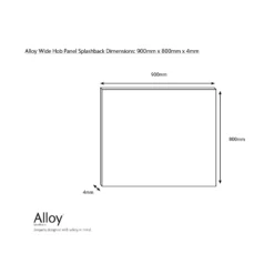 Splashwall Alloy Grey Herringbone Aluminium Splashback, (H)800mm (W)900mm (T)4mm -Trade Point Store splashwall alloy grey herringbone aluminium splashback h 800mm w 900mm t 4mm5060699097779 03c