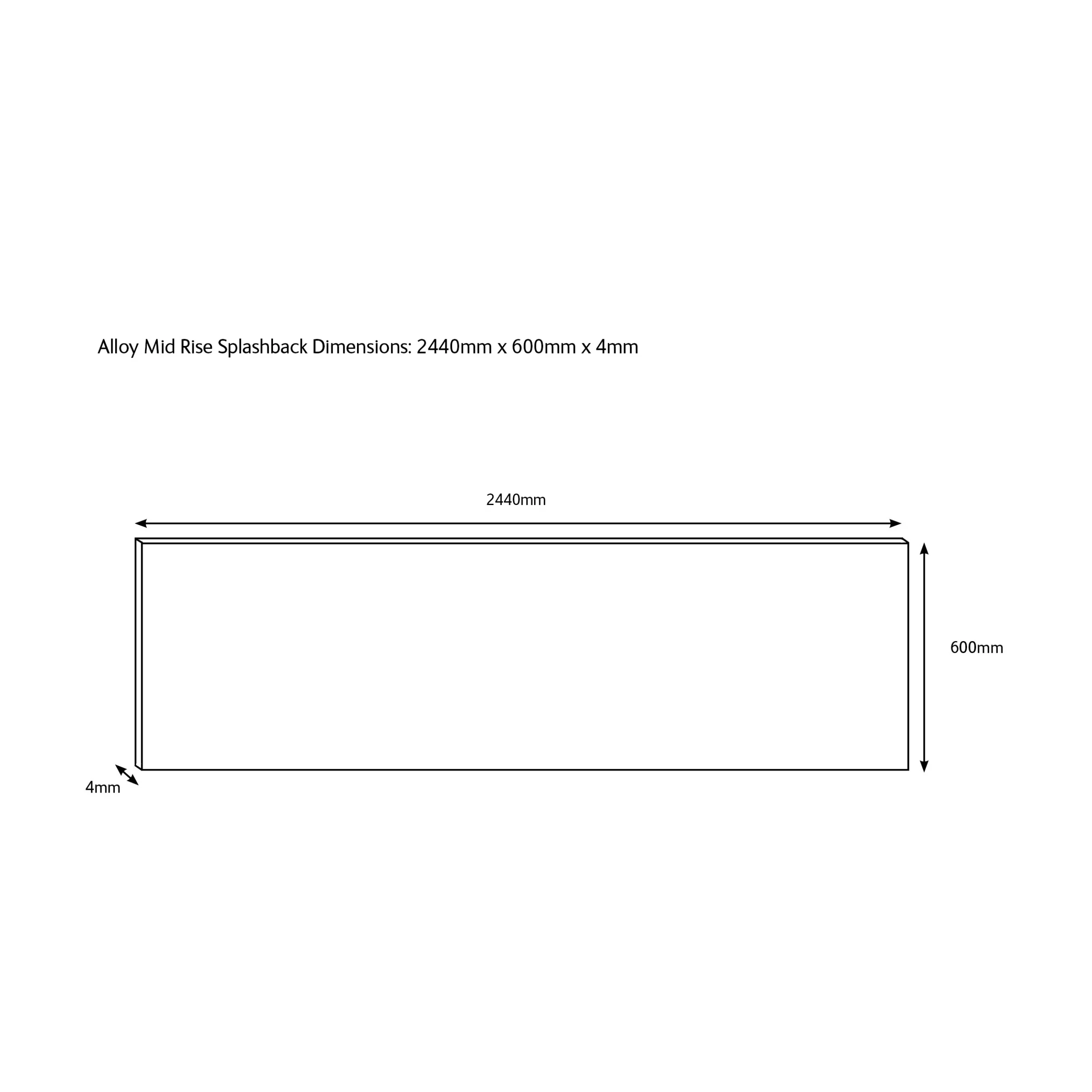 Splashwall Alloy Grey Stellate Blush Geometric Aluminium Splashback, (H)600mm (W)2440mm (T)4mm 3 Splashwall Alloy Grey Stellate Blush Geometric Aluminium Splashback, (H)600mm (W)2440mm (T)4mm - Image 3