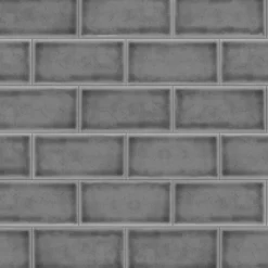 Splashwall Alloy Grey Subway Pattern Aluminium Splashback, (H)750mm (W)2440mm (T)4mm