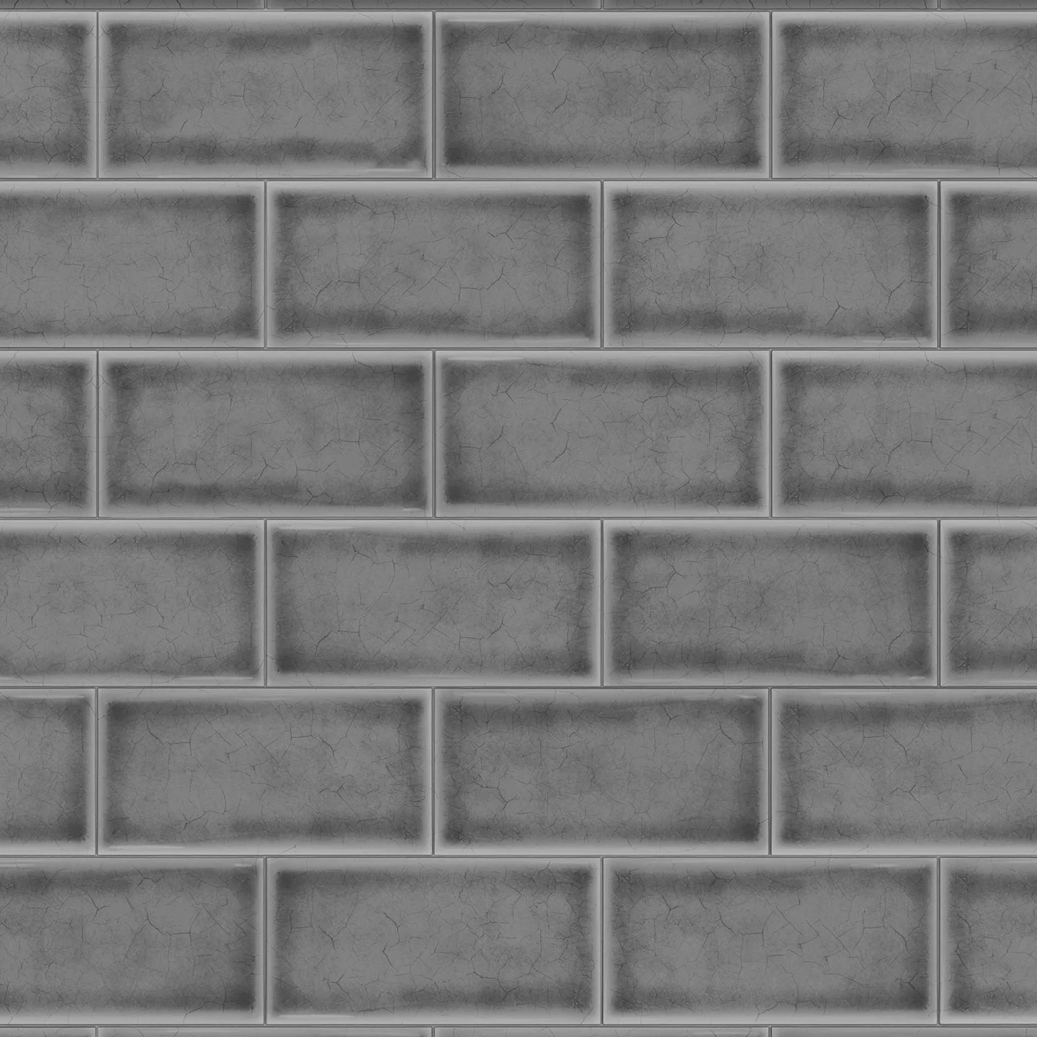 Splashwall Alloy Grey Subway Pattern Aluminium Splashback, (H)800mm (W)600mm (T)4mm 1 Splashwall Alloy Grey Subway Pattern Aluminium Splashback, (H)800mm (W)600mm (T)4mm