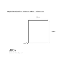 Splashwall Alloy Grey Urban Cluster Concrete Effect Aluminium Splashback, (H)800mm (W)600mm (T)4mm -Trade Point Store splashwall alloy grey urban cluster concrete effect aluminium splashback h 800mm w 600mm t 4mm5060699097984 03c