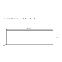 Splashwall Alloy Grey Whitewash Herringbone Aluminium Splashback, (H)600mm (W)2440mm (T)4mm -Trade Point Store splashwall alloy grey whitewash herringbone aluminium splashback h 600mm w 2440mm t 4mm5060699097809 03c