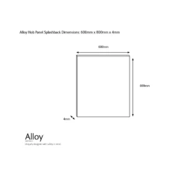 Splashwall Alloy Grey Whitewash Herringbone Aluminium Splashback, (H)800mm (W)600mm (T)4mm -Trade Point Store splashwall alloy grey whitewash herringbone aluminium splashback h 800mm w 600mm t 4mm5060699097823 03c