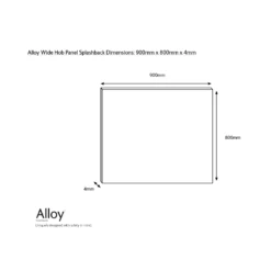 Splashwall Alloy Grey Whitewash Herringbone Aluminium Splashback, (H)800mm (W)900mm (T)4mm -Trade Point Store splashwall alloy grey whitewash herringbone aluminium splashback h 800mm w 900mm t 4mm5060699097816 03c