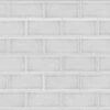 Splashwall Alloy White Cracked Tile Aluminium Splashback, (H)600mm (W)2440mm (T)4mm