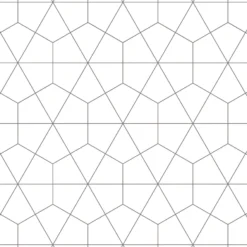 Splashwall Alloy White Diamond Tile Geometric Aluminium Splashback, (H)750mm (W)2440mm (T)4mm