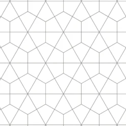 Splashwall Alloy White Diamond Tile Geometric Aluminium Splashback, (H)800mm (W)600mm (T)4mm