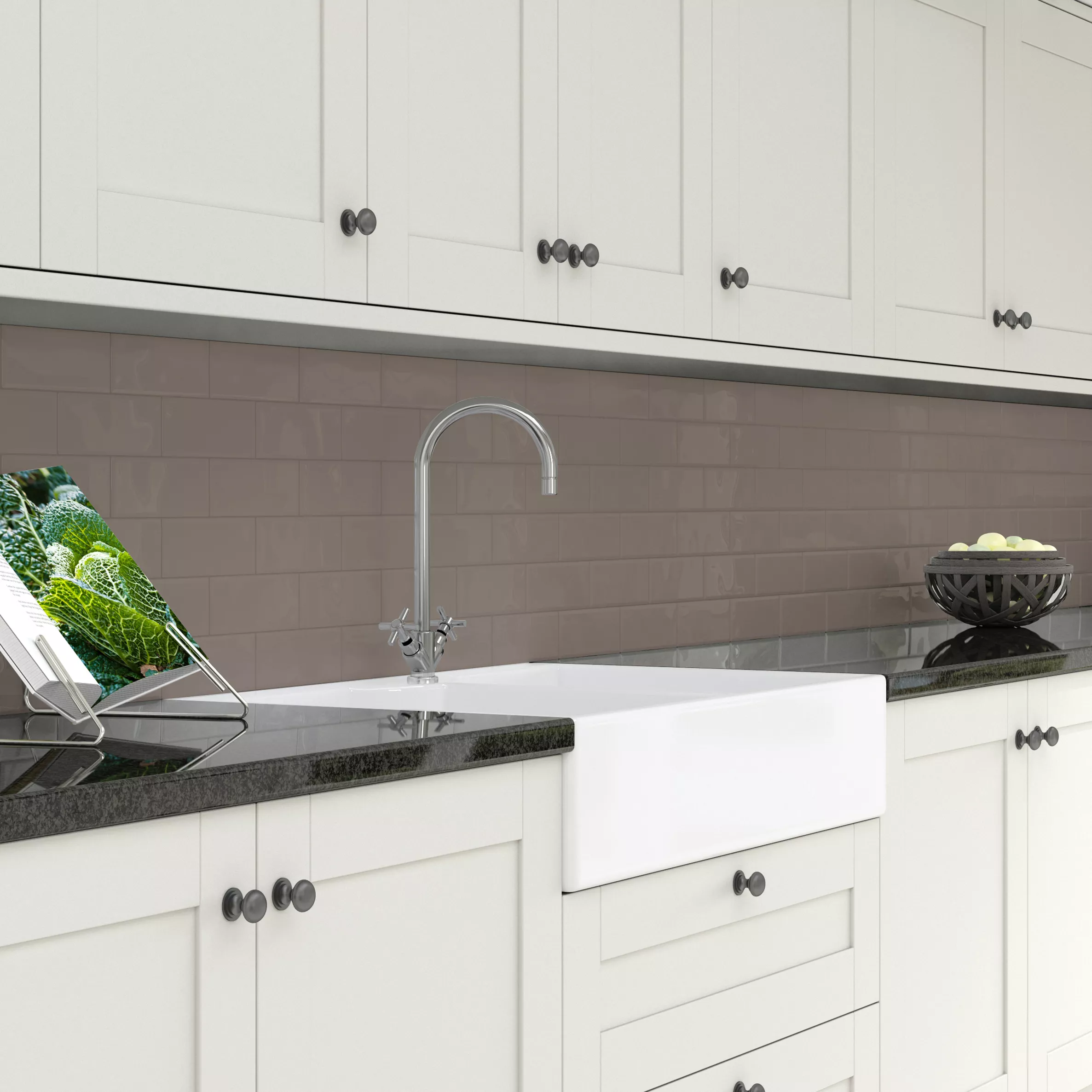 Splashwall Coffee Melamine Top Surface Of HPL Splashback, (H)600mm (W)2440mm (T)3mm 2 Splashwall Coffee Melamine Top Surface Of HPL Splashback, (H)600mm (W)2440mm (T)3mm - Image 2