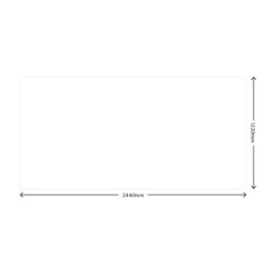 Splashwall Gloss Jet Acrylic Splashback, (H)1220mm (W)2440mm (T)4mm -Trade Point Store splashwall gloss jet acrylic splashback h 1220mm w 2440mm t 4mm5060045037008 01t bq