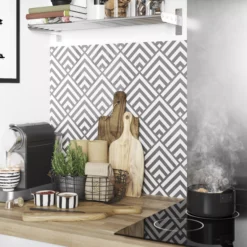 Splashwall Matt Black & Grey Pyramid Acrylic Splashback, (H)600mm (W)2440mm (T)4mm 7 Splashwall Matt Black & Grey Pyramid Acrylic Splashback, (H)600mm (W)2440mm (T)4mm -Trade Point Store splashwall matt black grey pyramid acrylic splashback h 600mm w 2440mm t 4mm5060699096673 02i