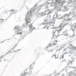 Splashwall Matt Black & White Greek Marble Effect MDF Splashback, (H)1220mm (W)2440mm (T)10mm