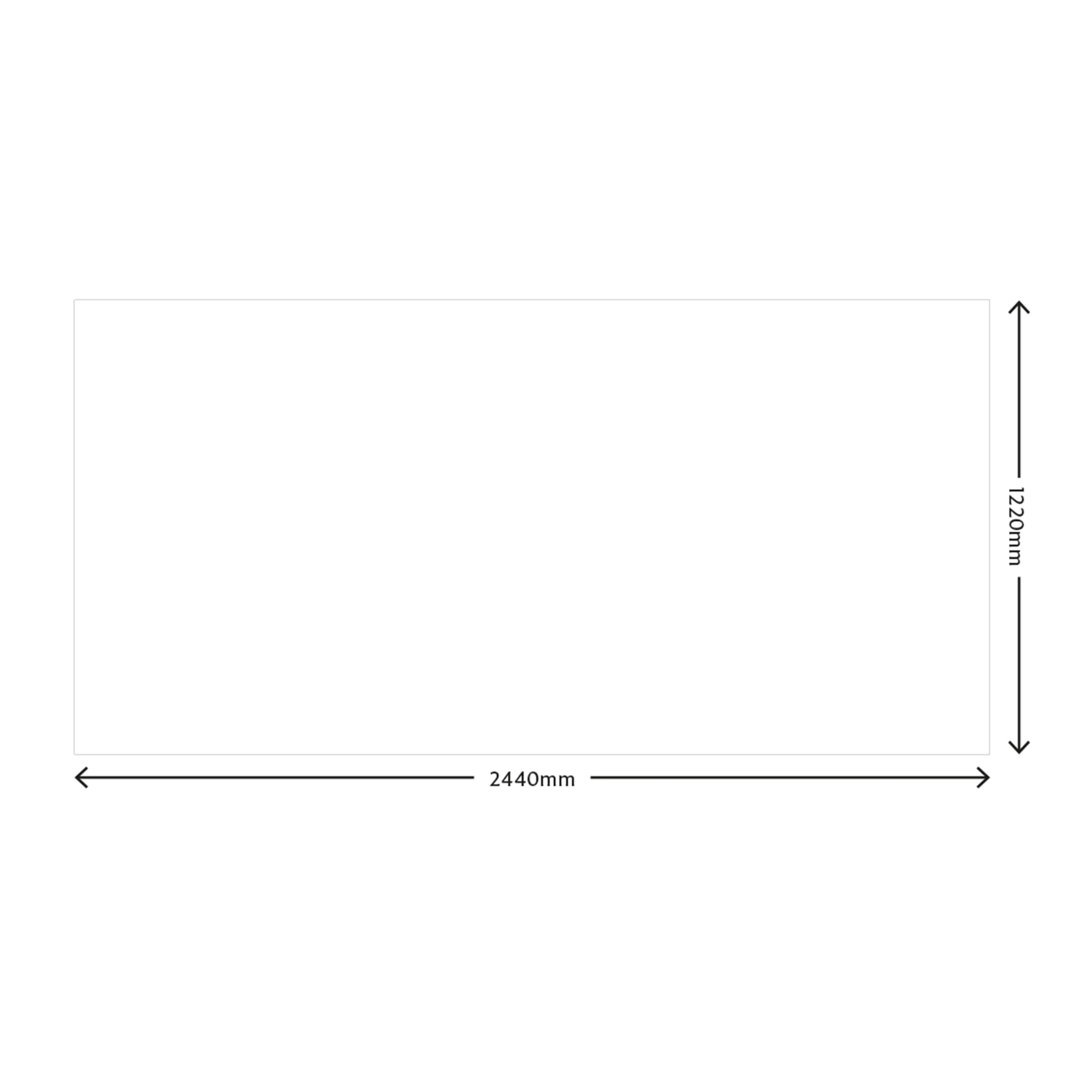 Splashwall Matt Cream Acrylic Splashback, (H)1220mm (W)2440mm (T)4mm 3 Splashwall Matt Cream Acrylic Splashback, (H)1220mm (W)2440mm (T)4mm - Image 3