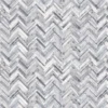 Splashwall Matt Grey Herringbone MDF Splashback, (H)1220mm (W)2440mm (T)10mm