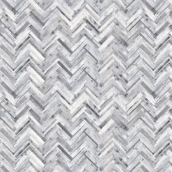 Splashwall Matt Grey & White Herringbone MDF Splashback, (H)600mm (W)2440mm (T)10mm