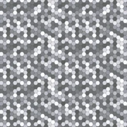 Splashwall Matt Grey & White Hexagonal MDF Splashback, (H)600mm (W)2440mm (T)10mm