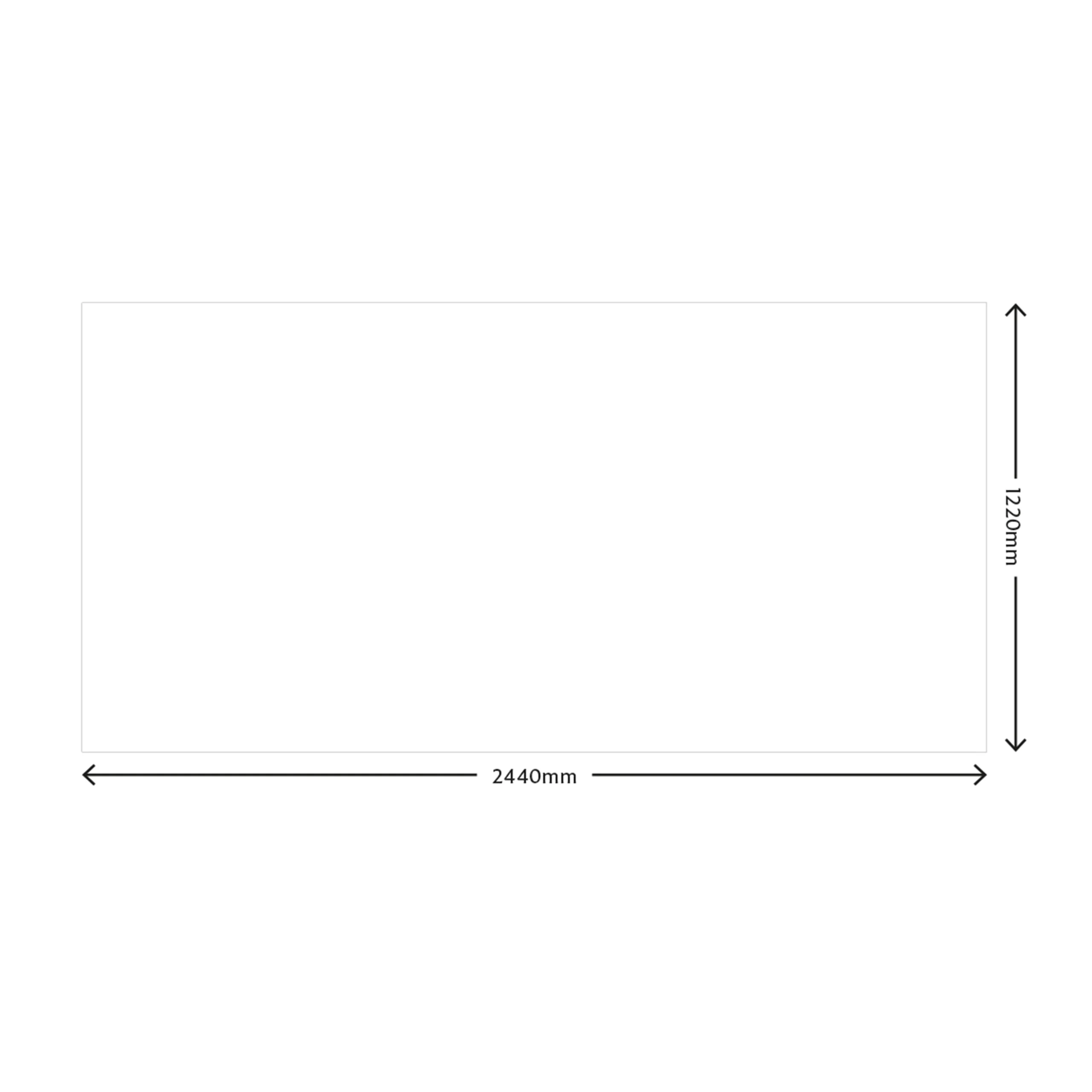 Splashwall Matt Ivory Acrylic Splashback, (H)1220mm (W)2440mm (T)4mm 3 Splashwall Matt Ivory Acrylic Splashback, (H)1220mm (W)2440mm (T)4mm - Image 3