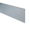 Splashwall Silver Metallic Effect Glass Upstand (L)600mm