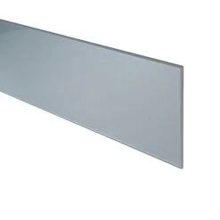 Splashwall Silver Metallic Effect Glass Upstand (L)600mm