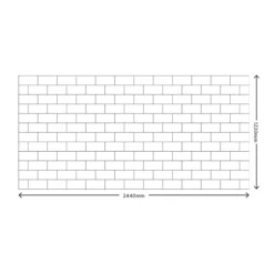 Splashwall White Melamine Top Surface Of HPL Splashback, (H)1220mm (W)2440mm (T)3mm -Trade Point Store splashwall white melamine top surface of hpl splashback h 1220mm w 2440mm t 3mm5060699096970 01t bq