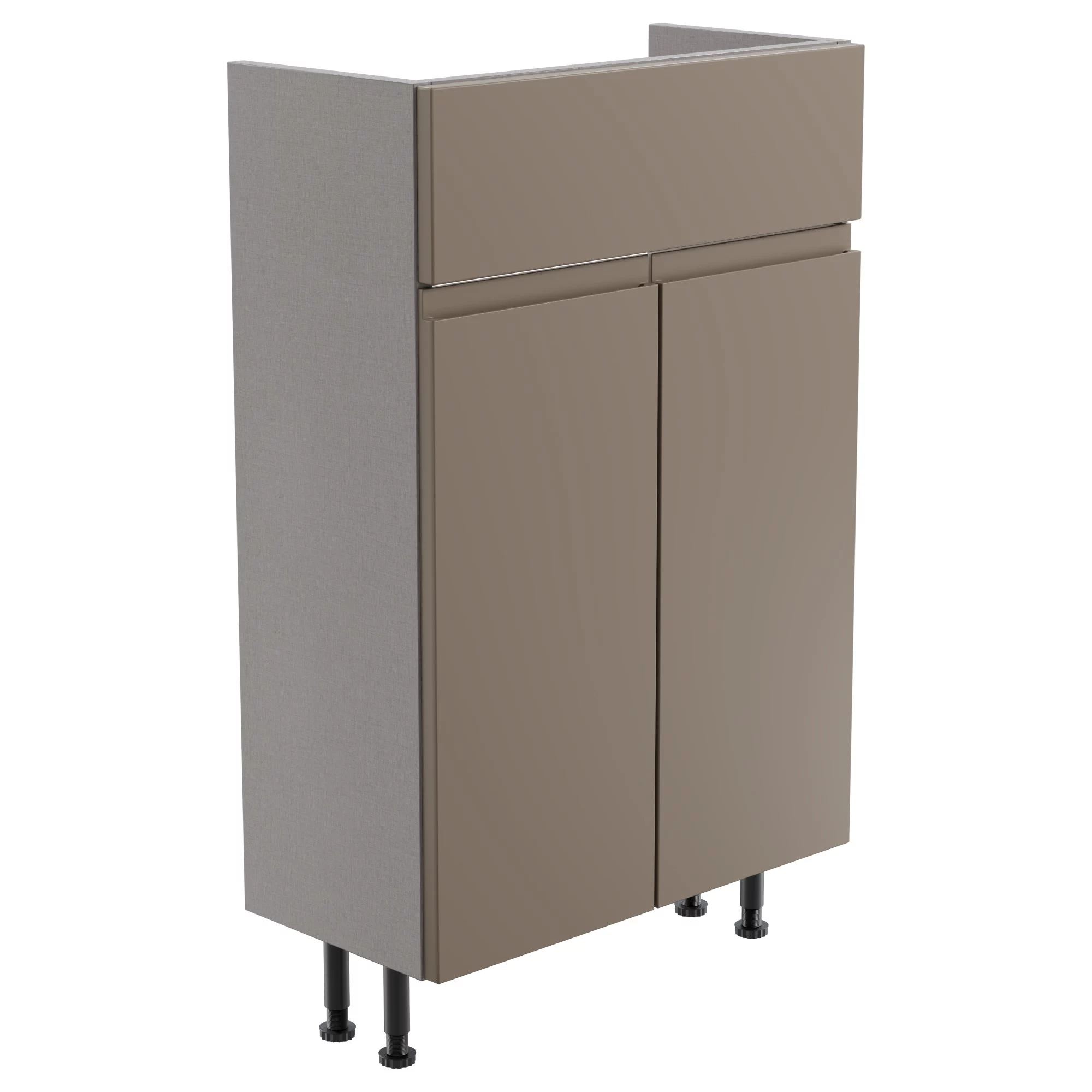 Westport Slim Matt Grey Freestanding Bathroom Vanity Cabinet (W)495mm (H)820mm 1 Westport Slim Matt Grey Freestanding Bathroom Vanity Cabinet (W)495mm (H)820mm