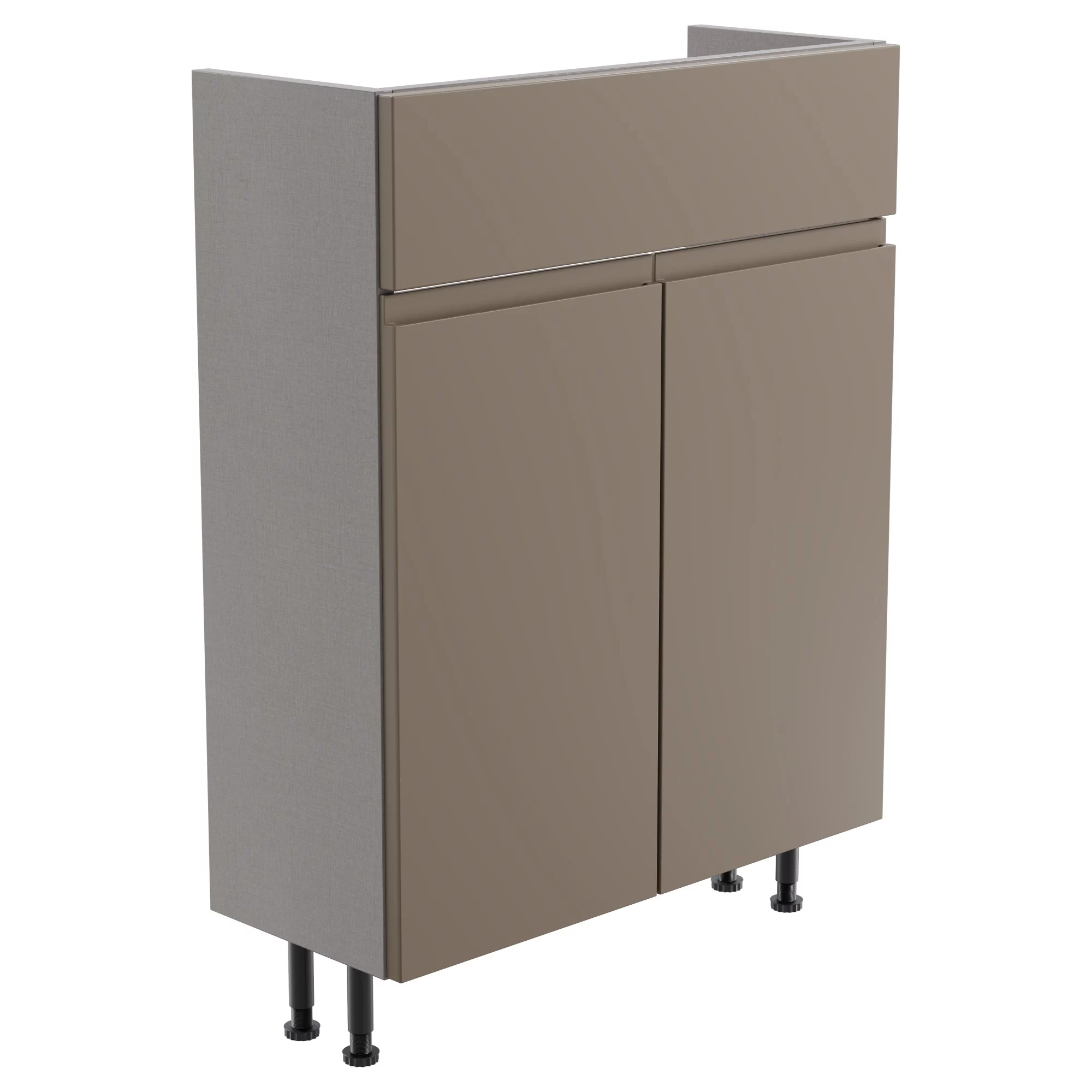 Westport Slim Matt Grey Freestanding Bathroom Vanity Cabinet (W)595mm (H)820mm 1 Westport Slim Matt Grey Freestanding Bathroom Vanity Cabinet (W)595mm (H)820mm