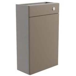 Westport Slim Matt Stone Grey Freestanding Toilet Cabinet (W)495mm (H)820mm
